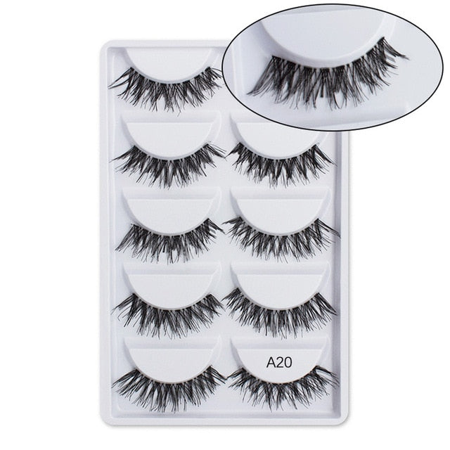 5Pairs 3D Mink Eyelashes