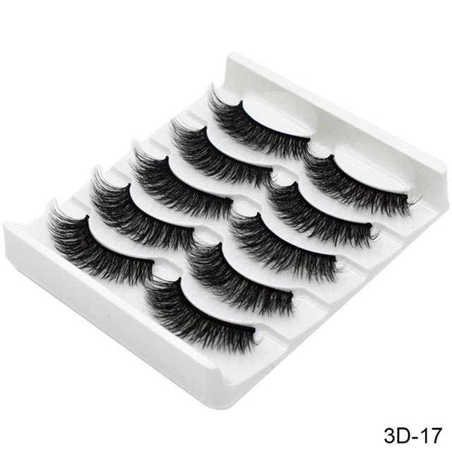 5Pairs 3D Mink Eyelashes