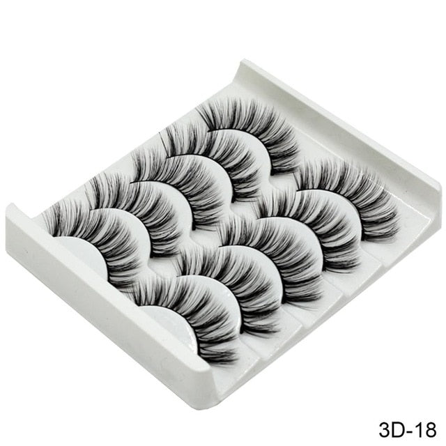 5Pairs 3D Mink Eyelashes