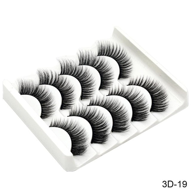 5Pairs 3D Mink Eyelashes