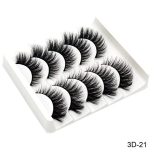 5Pairs 3D Mink Eyelashes