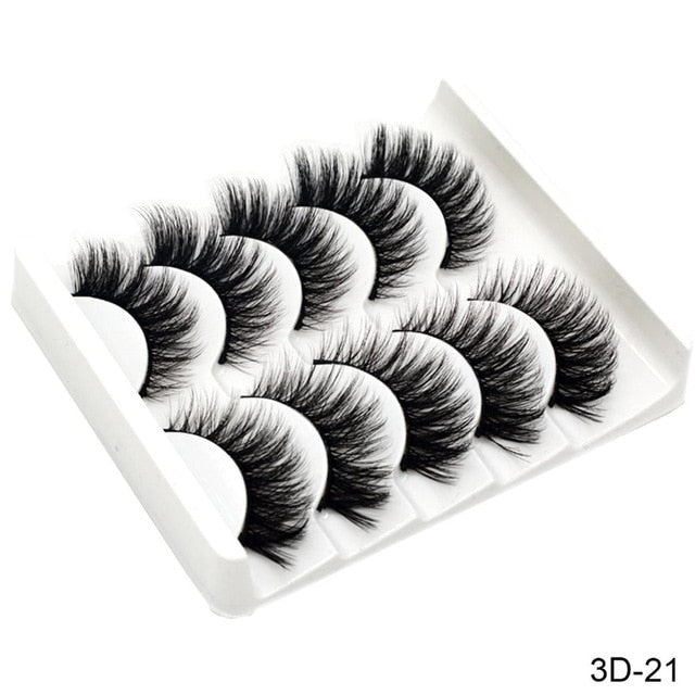 5Pairs 3D Mink Eyelashes