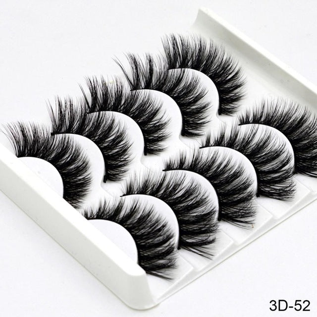 5Pairs 3D Mink Eyelashes