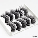 5Pairs 3D Mink Eyelashes