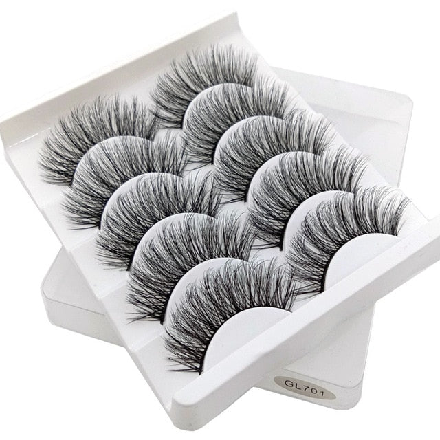 5Pairs 3D Mink Eyelashes