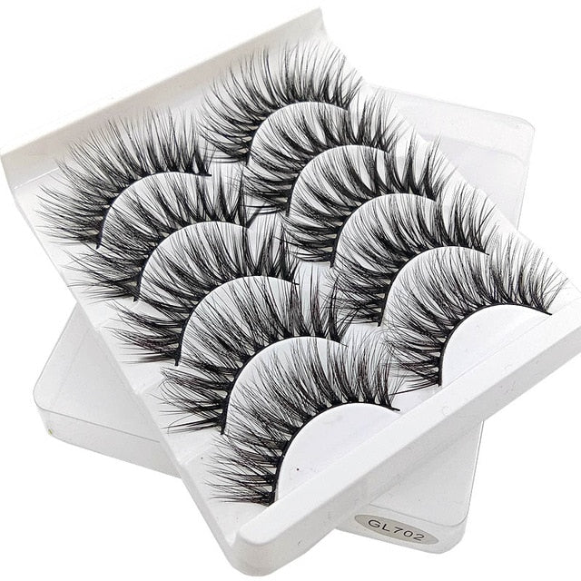 5Pairs 3D Mink Eyelashes