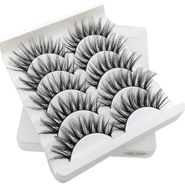 5Pairs 3D Mink Eyelashes