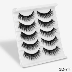 5Pairs 3D Mink Eyelashes